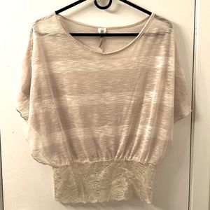 Cream Discreet Blouse